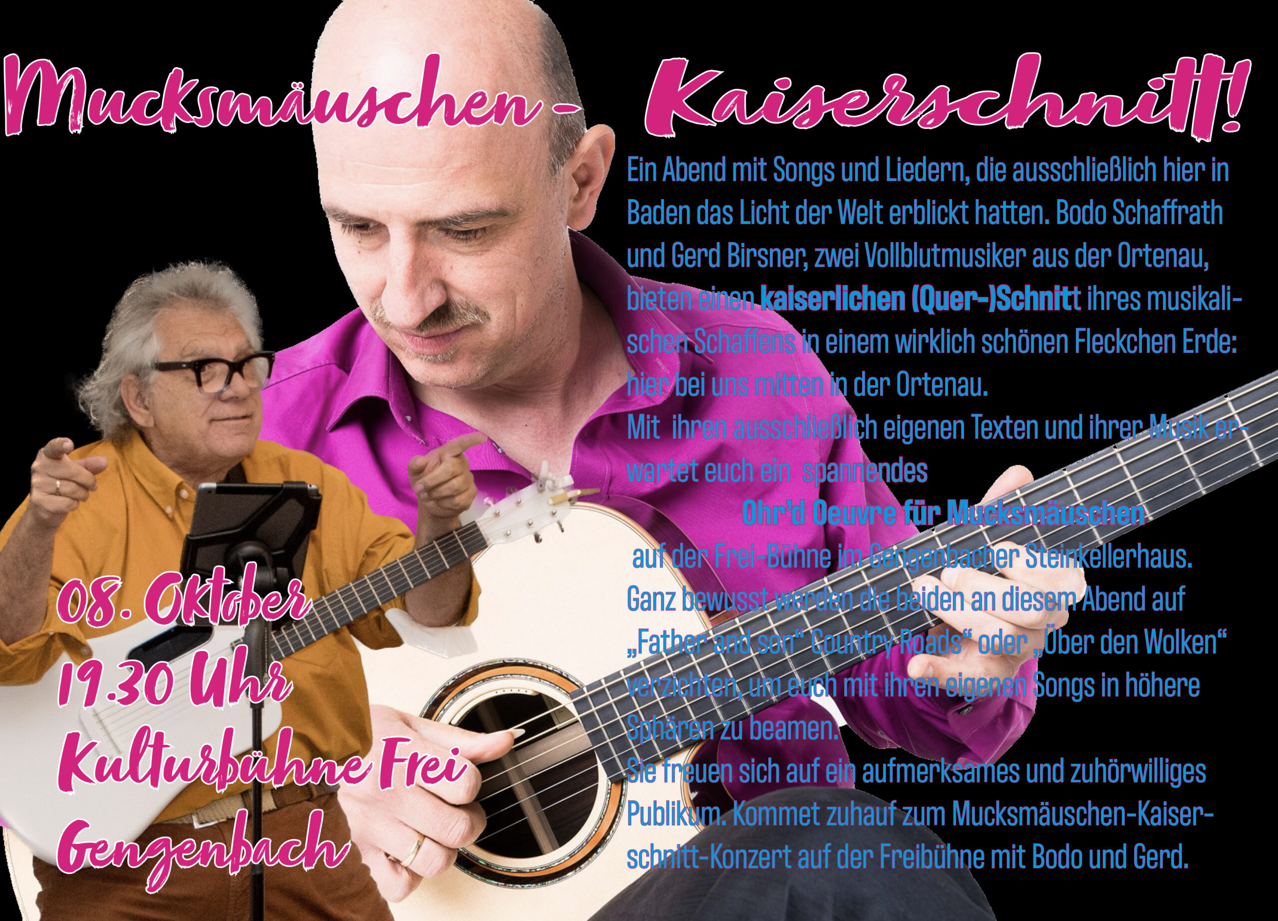  Mucksmäuschen-Kaiserschnitt-Konzert im Steinkellerhaus, Gengenbach